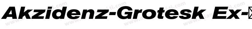 Akzidenz-Grotesk Ex字体转换